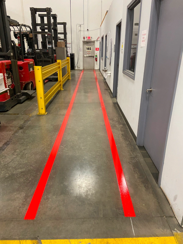 Warehouse Safety Lane Markings