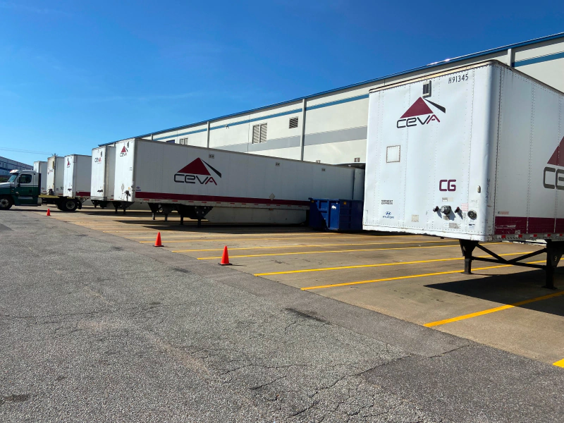 Loading Dock Bay Striping