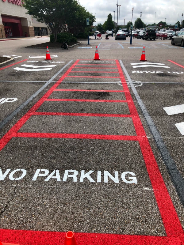 No Parking Fire Lane Markings